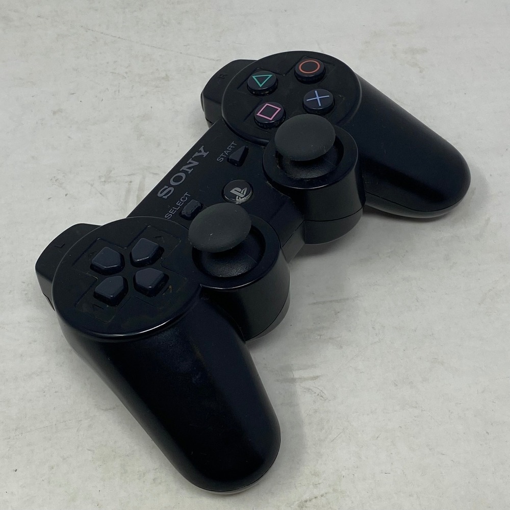 Sony PS3 SIXAXIS Wireless Controller Black CECHZC1U PlayStation 3 OEM Untested